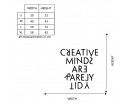 Quotes - Creative Minds Are Rarely Tidy Motivational Quote Wall Stickers Vinyl Lettering